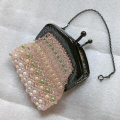 【ハンドメイド】ビーズで編んだポーチ3の画像