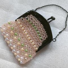【ハンドメイド】ビーズで編んだポーチ3