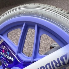 
ブリヂストン 一輪車  子供用 16インチ ラベンダー スタンド付きの画像