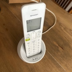 デジタルコードレス電話機　シャープJD-S08CL-W