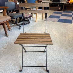 T2505-421 屋外用　折りたたみチェア　キズ汚れ有り