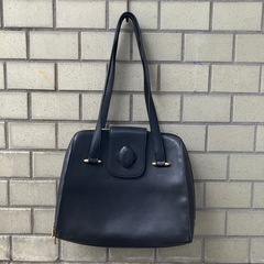 MASCOT マスコット ショルダーバッグ 本革 ブラック ユーズド