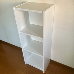 ★IKEA しっかり本棚（白3段）「美品」