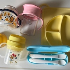 ベビーマグ　離乳食スプーンセット　シリコン皿