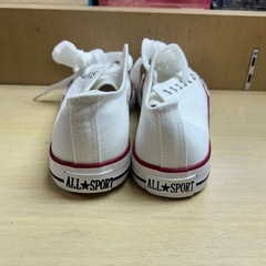 新品　コンバース風　白　スニーカー　の画像