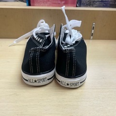新品　コンバース風　スニーカー　黒の画像