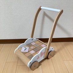 labellabel 手押し車　積み木　知育玩具　木