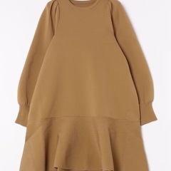 パフスリーブ切り替えミニフレアワンピース の画像