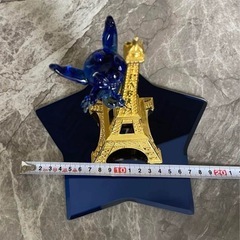パリ限定　ディズニーランドパリスティッチ　エッフェル塔　ガラス細工の画像