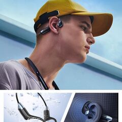 【新品・未使用】Bluetooth ワイヤレス骨伝導イヤホンの画像