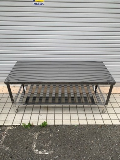 ③業務用ステンレス作業台幅 1400mm コンロ台