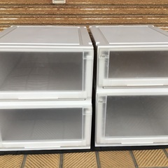 衣装ケースまとめて4ケースセットの画像