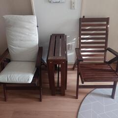 Ikea Applarö 屋外用の椅子とテーブル