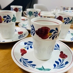 BOCH アンティーク　　　カップ・ソーサー  5セット