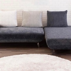美品　　受け渡し早い方に！　コーナーソファー　gray