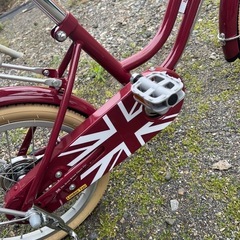 16インチ　子供用自転車　赤の画像