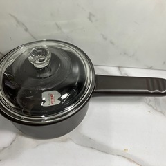 ☆値下げ☆O 2505-625 HOCKER T.M.C A-2 片手深ナベ（強化ガラスふた付) 直火•電子レンジ•オーブンOK 未使用の画像