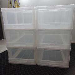 【収納ケース３段】押入用 透明  