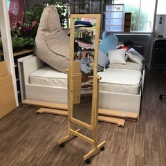スタンドミラー キャスター付き