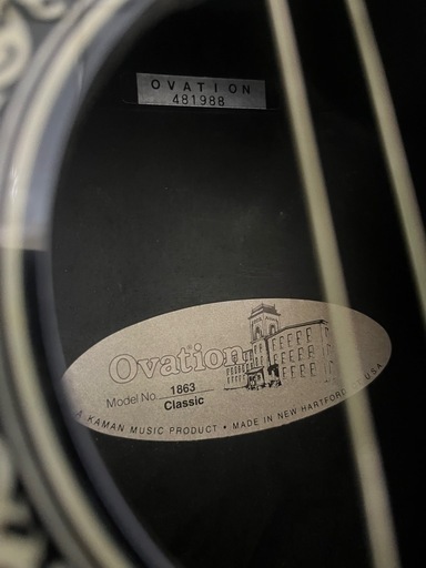 ovation 1863 classic ハードケース付き