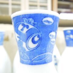 昭和レトロ 清酒『富久娘』徳利 10本入り 2箱 合計20本セット デッドストック品 1合 とっくり 酒器 ノベルティグッズ 札幌市 新道東店の画像