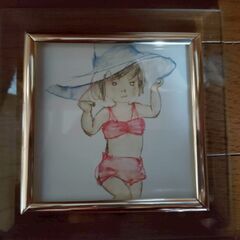 ■ いわさきちひろ 水着の女の子（はじめての なつやすみ・いわさきちひろ・おはなしえほんの表紙画）の画像