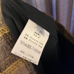 fifth バックスリットチェックタイトスカートの画像
