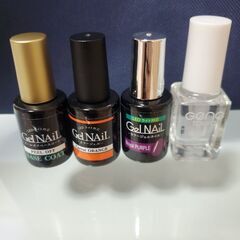 【未使用あり 値下げ】ジェルネイル10本＋UV-LEDライト＋ケア用品セットの画像