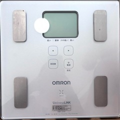 【中古】OMRON 体脂肪計 HBF-215F-W