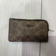COACH　コーチ　スモール Lジップ カード ケース シグネチ...