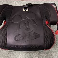 ディズニー ミッキーマウス ジュニアシート 黒 幅41cm×奥行...