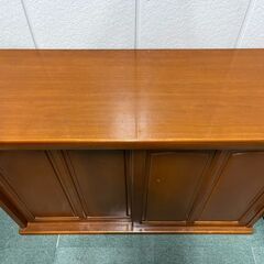 木製 下駄箱 靴箱 シューズボックス 幅123cm×奥行45cm×高さ85cm の画像
