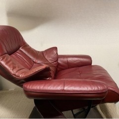 リクライニングチェア 本革 1人掛け ソファ 椅子 リクライニングソファの画像