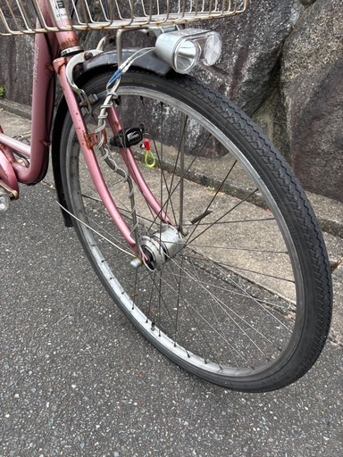自転車　２６インチ　オートライト　内装5段変速