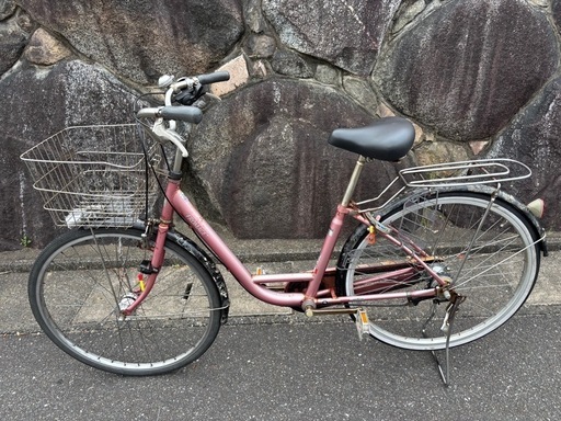 自転車　２６インチ　オートライト　内装5段変速