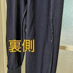 👩AIRismストレッチクロップドパンツ(UNIQLO)/Lサイズ/ネイビー🚨未使用品(BLACK)のAIRismと一緒に購入の場合は💴100の画像