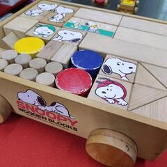 スヌーピー 積み木の画像