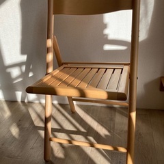 無印良品　muji 木製折りたたみ椅子