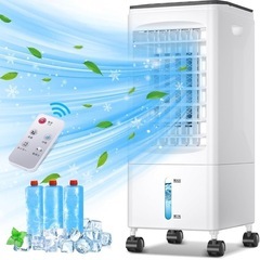 ①冷風機 冷風扇 冷風扇風機 【2025夏 保冷パック3個付】 6L水タンク