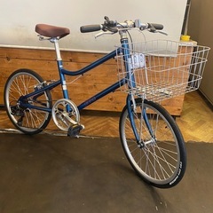 【タイヤ新品！】20インチ　ミニベロ　7速　ブルー