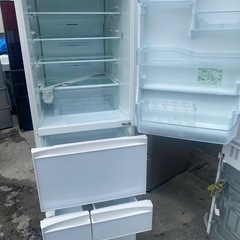 NO B227 🌈福岡市内配送設置無料✨🌈冷蔵庫 中古 東芝 TOSHIBA GR-417GXVS(ZW) 2017年製 5ドア 410L クリアシェルホワイト ファン式 右開き ファミリーの画像