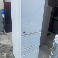 NO B227 🌈福岡市内配送設置無料✨🌈冷蔵庫 中古 東芝 TOSHIBA GR-417GXVS(ZW) 2017年製 5ドア 410L クリアシェルホワイト ファン式 右開き ファミリーの画像