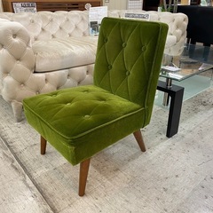 【愛品館 江戸川店 】カフェチェア モケットグリーン karimoku60（カリモクロクマル）の画像