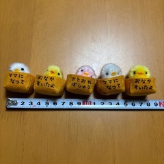 箱に入った🐥　5羽　マスコットの画像