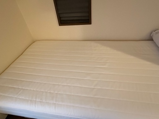 無印 シングルベッド 脚付き ホワイト 美品