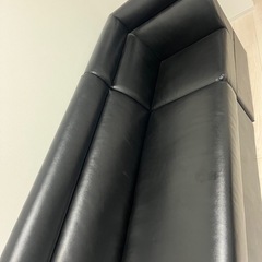 L字ソファー黒