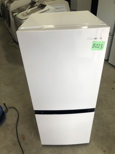 NO B223 ?福岡市内配送設置無料✨?Hisense 冷蔵庫 HR-D1303 134L 2021年