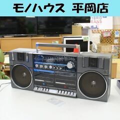 ジャンク扱い 昭和レトロ ダブルデッキラジカセ RISING R...