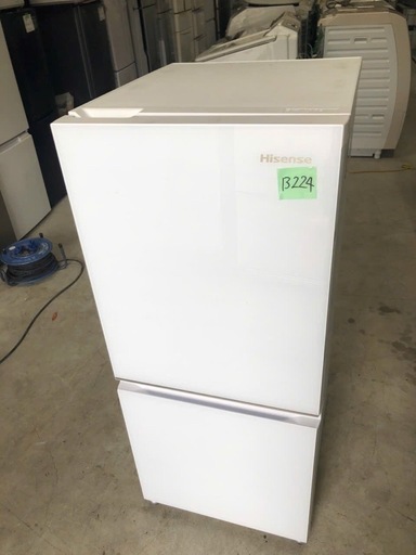 送料無料 いつまで NO B224🌈福岡市内配送設置無料✨🌈冷蔵庫 ガラスホワイト HR 冷蔵庫・冷凍庫