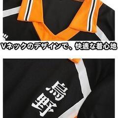 Lサイズ ハイキュー!! 烏野高校 日向翔陽 10番 ユニフォーム ブラックの画像